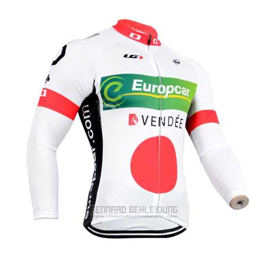 2014 Fahrradbekleidung Europcar Champion Japan Trikot Langarm und Tragerhose